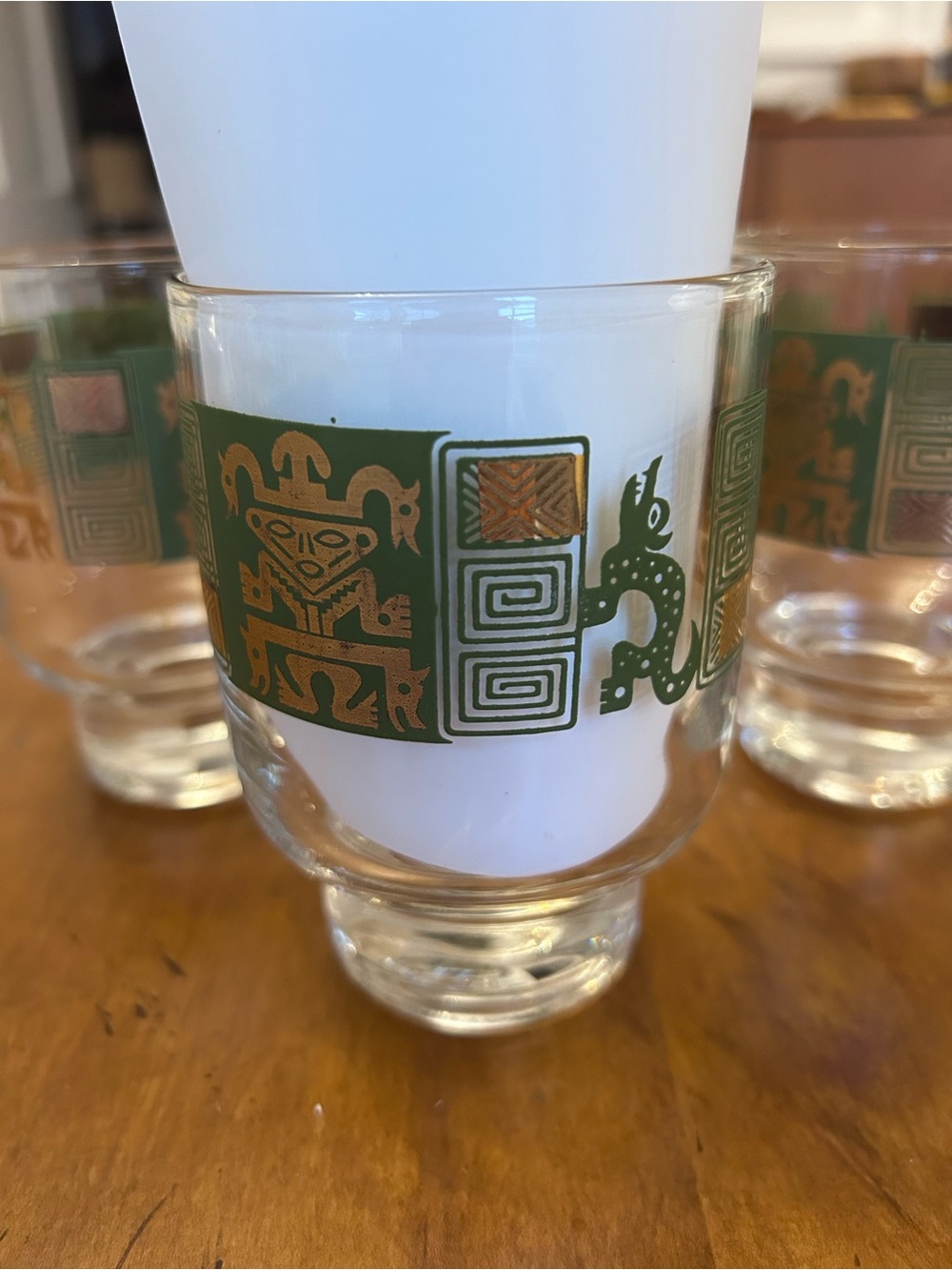 Andes Pattern Federal Rocks Glasses Set of 4